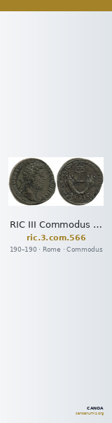 RIC III Commodus 566 — CANOA