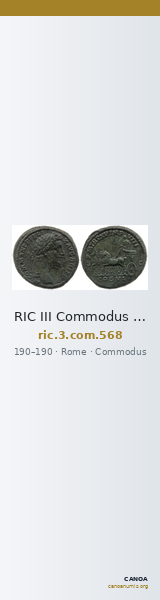 RIC III Commodus 568 — CANOA