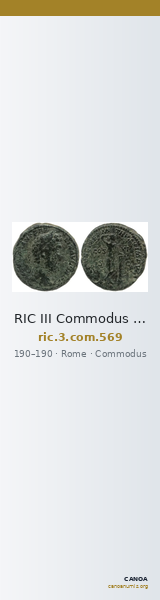 RIC III Commodus 569 — CANOA