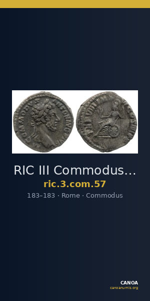 RIC III Commodus 57 — CANOA
