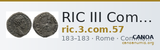 RIC III Commodus 57 — CANOA