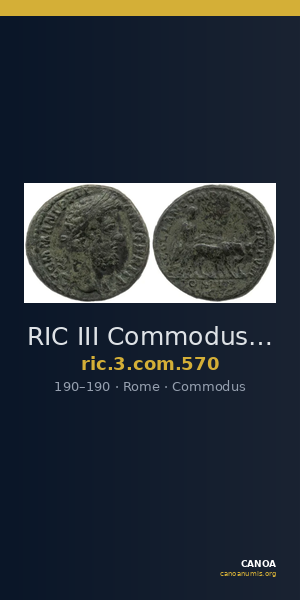 RIC III Commodus 570 — CANOA