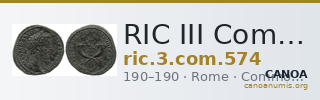 RIC III Commodus 574 — CANOA