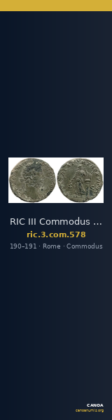 RIC III Commodus 578 — CANOA