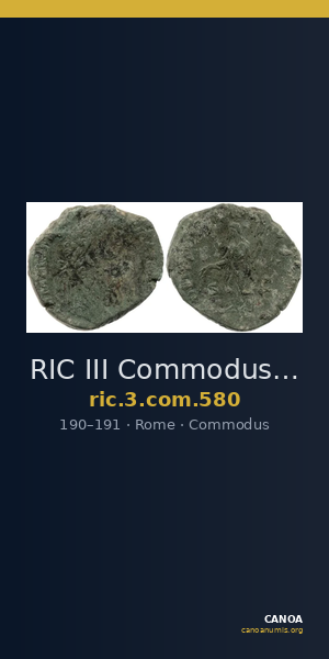 RIC III Commodus 580 — CANOA
