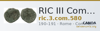 RIC III Commodus 580 — CANOA