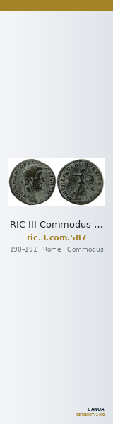 RIC III Commodus 587 — CANOA