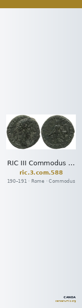 RIC III Commodus 588 — CANOA