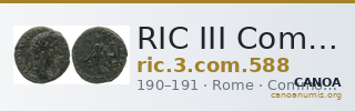 RIC III Commodus 588 — CANOA