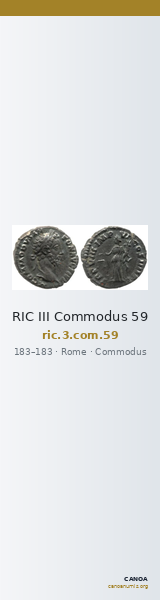 RIC III Commodus 59 — CANOA