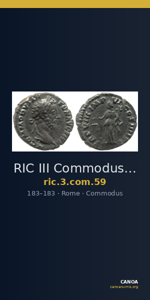 RIC III Commodus 59 — CANOA