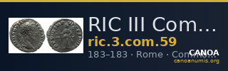 RIC III Commodus 59 — CANOA