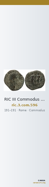 RIC III Commodus 596 — CANOA