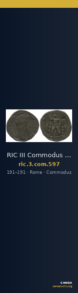 RIC III Commodus 597 — CANOA