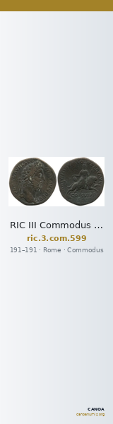 RIC III Commodus 599 — CANOA