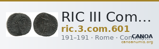 RIC III Commodus 601 — CANOA