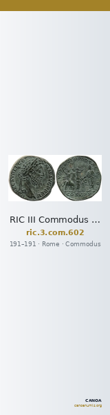 RIC III Commodus 602 — CANOA