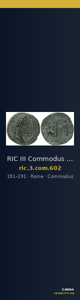 RIC III Commodus 602 — CANOA