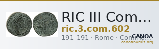 RIC III Commodus 602 — CANOA