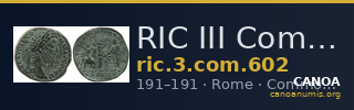 RIC III Commodus 602 — CANOA