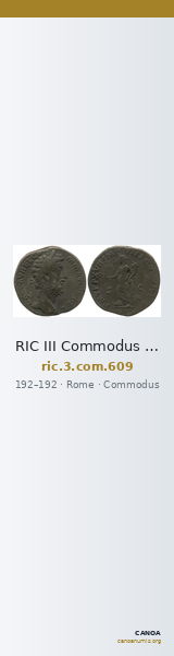 RIC III Commodus 609 — CANOA