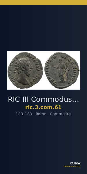 RIC III Commodus 61 — CANOA