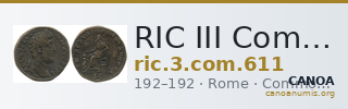 RIC III Commodus 611 — CANOA