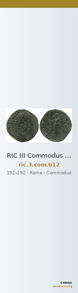 RIC III Commodus 612 — CANOA