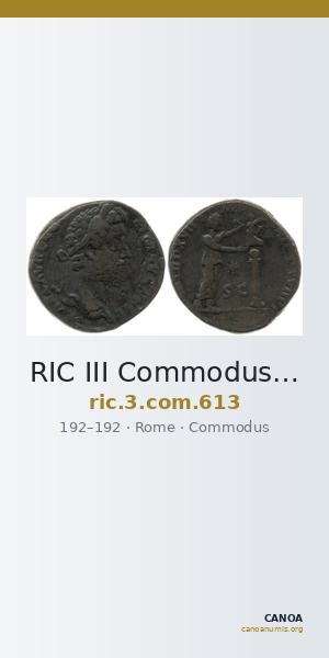 RIC III Commodus 613 — CANOA