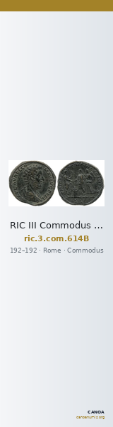 RIC III Commodus 614B — CANOA