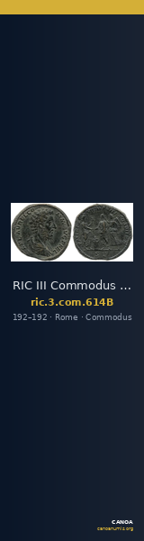 RIC III Commodus 614B — CANOA