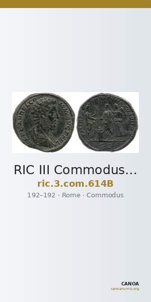 RIC III Commodus 614B — CANOA