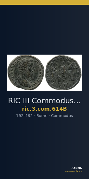 RIC III Commodus 614B — CANOA