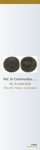 RIC III Commodus 616 — CANOA