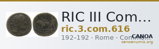 RIC III Commodus 616 — CANOA