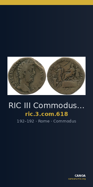 RIC III Commodus 618 — CANOA