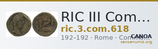 RIC III Commodus 618 — CANOA
