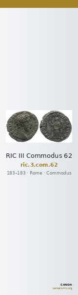 RIC III Commodus 62 — CANOA