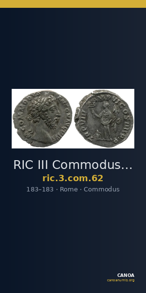 RIC III Commodus 62 — CANOA