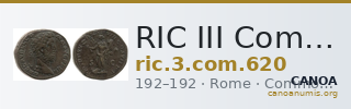 RIC III Commodus 620 — CANOA