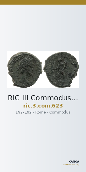RIC III Commodus 623 — CANOA
