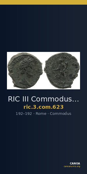 RIC III Commodus 623 — CANOA