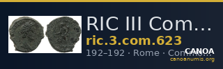 RIC III Commodus 623 — CANOA