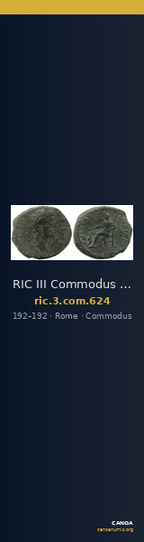 RIC III Commodus 624 — CANOA