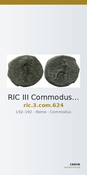 RIC III Commodus 624 — CANOA
