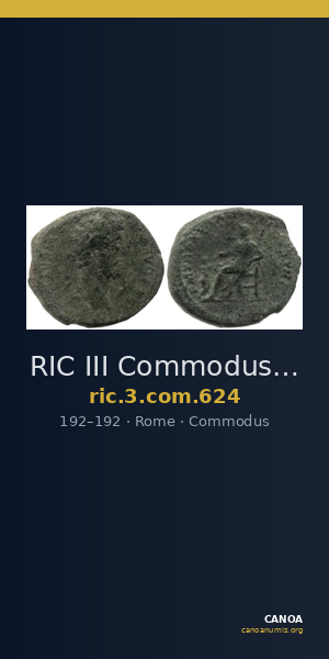 RIC III Commodus 624 — CANOA