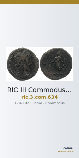 RIC III Commodus 634 — CANOA