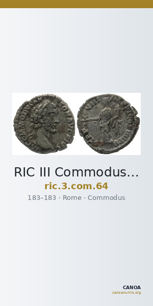RIC III Commodus 64 — CANOA