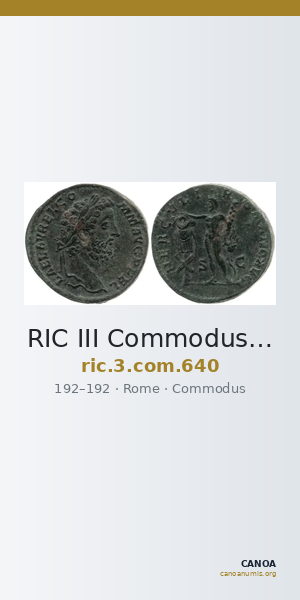 RIC III Commodus 640 — CANOA