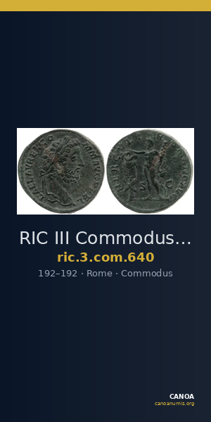 RIC III Commodus 640 — CANOA